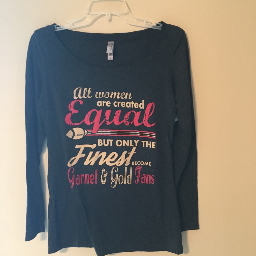 Long Sleeve Football Tee Medium Florida State FSU